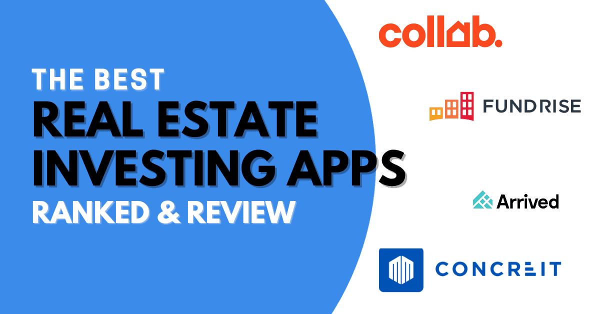 best real estate investing apps with logos of various real estate crowd-funding platforms